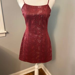 COPY - Beautiful red, snakeskin like, dress